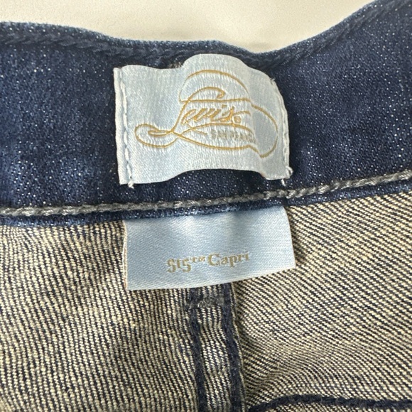 Levis 515 Womens Mid Rise Sz 10 Capri Cuffed Denim Blue Jeans Stretch Casual - Picture 10 of 11
